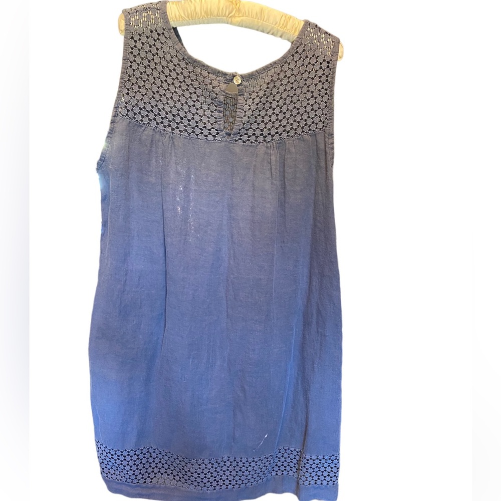Sleeveless Linen Dress - Picture 3 of 5